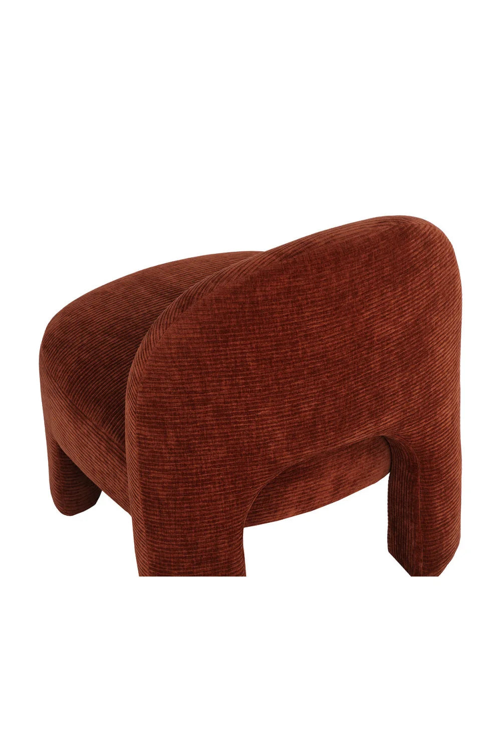 Luxury Red Fabric Lounge Chair Modern Italian Style for Villa