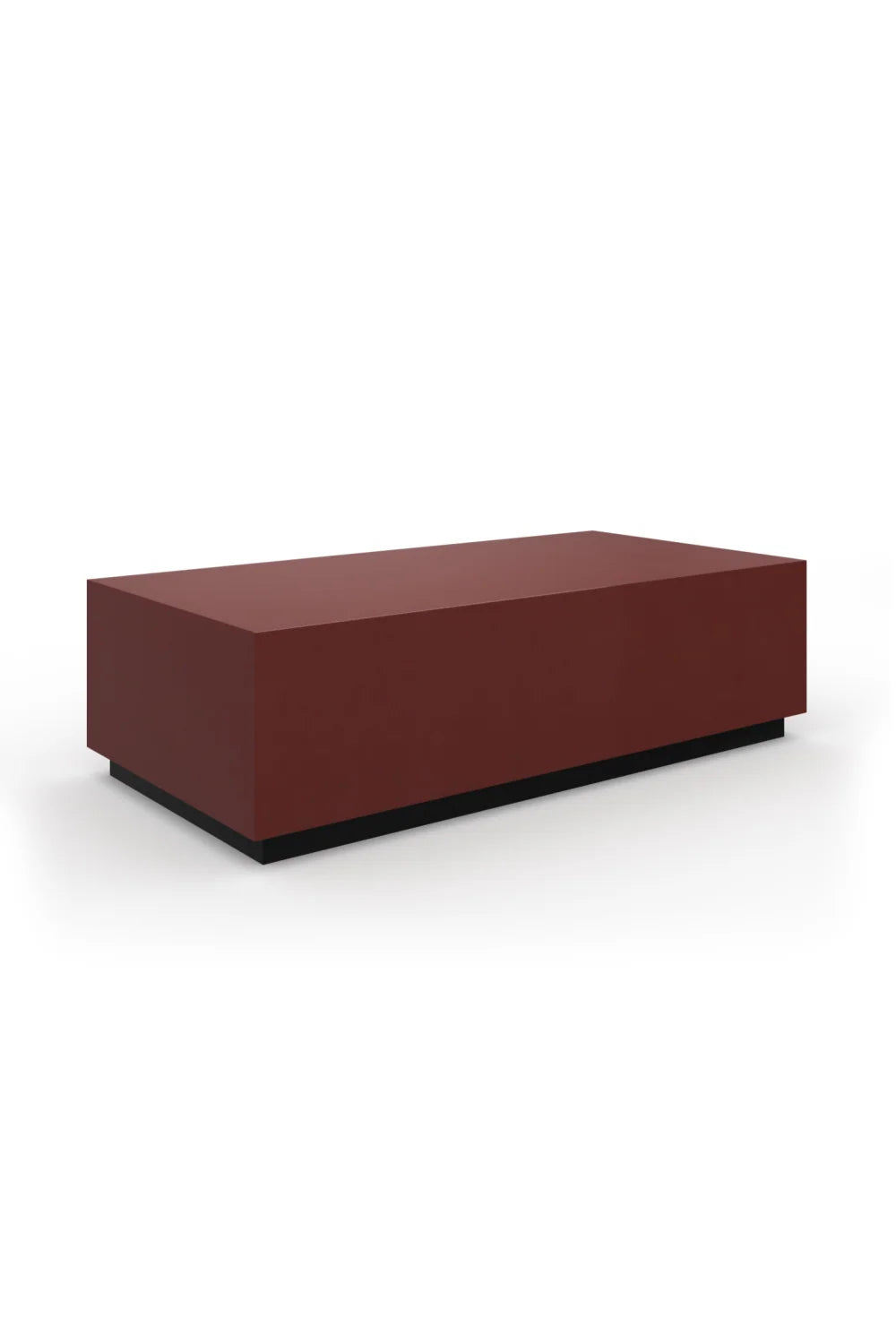 Luxury Red Gloss Rectangular Coffee Table Modern Italian Style for Villa