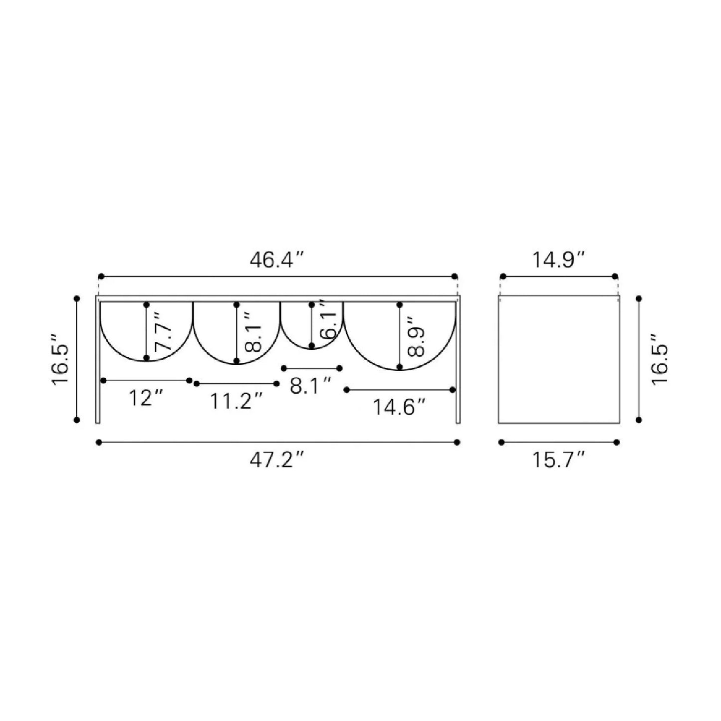 Luxury Reed Glass Coffee Table Modern Italian Style for Villa