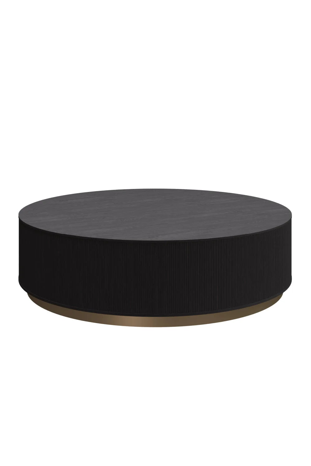 Luxury Reeded Oak Coffee Table Modern Italian Style for Villa