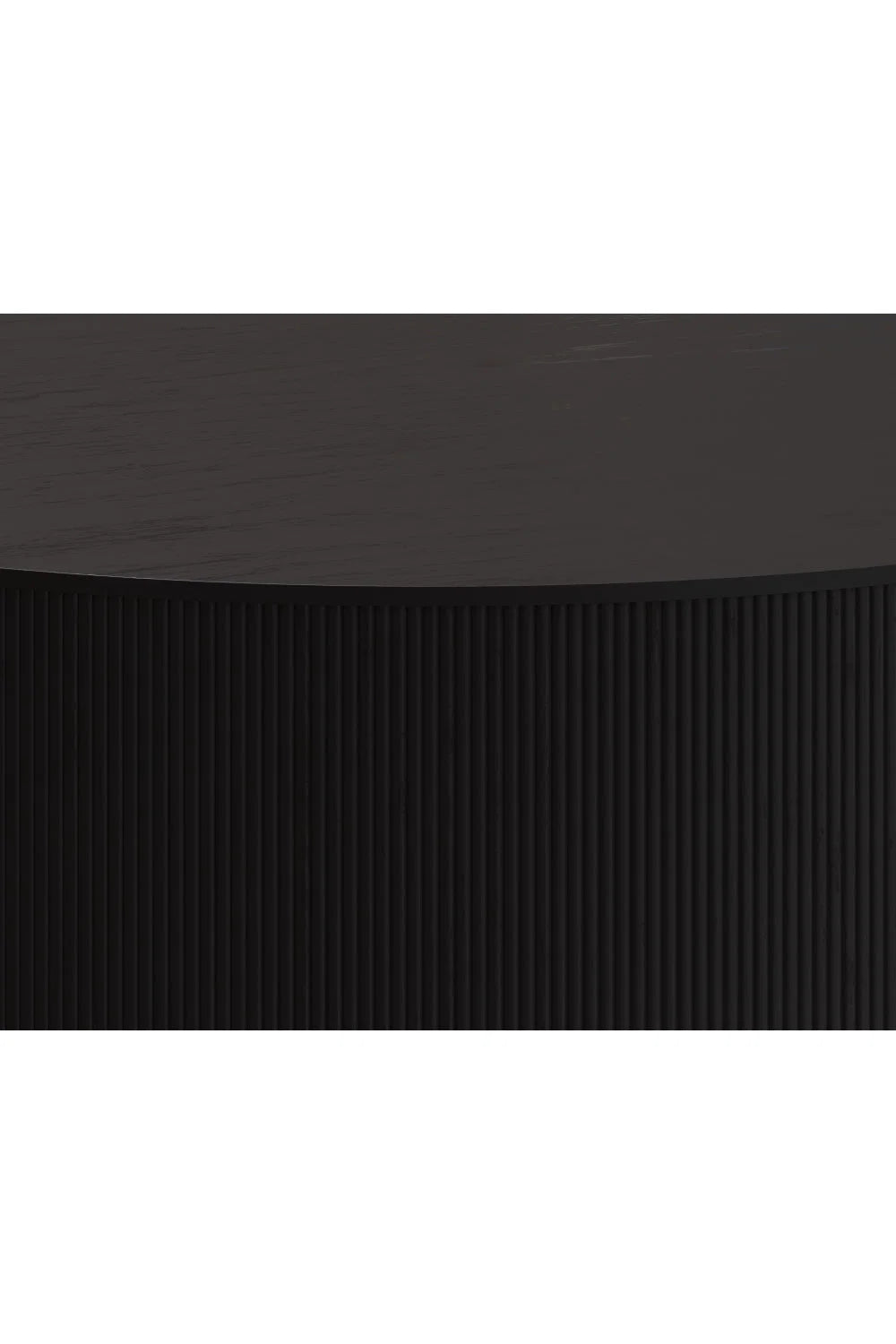 Luxury Reeded Oak Coffee Table Modern Italian Style for Villa
