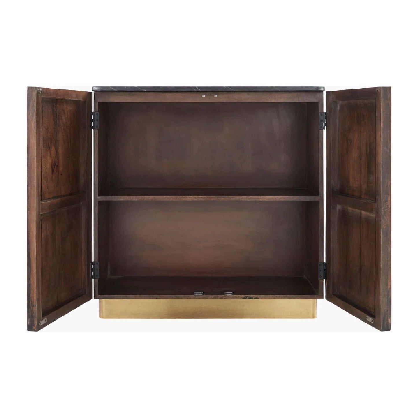 Luxury Reeded Wood Cabinet Modern Italian Style for Villa