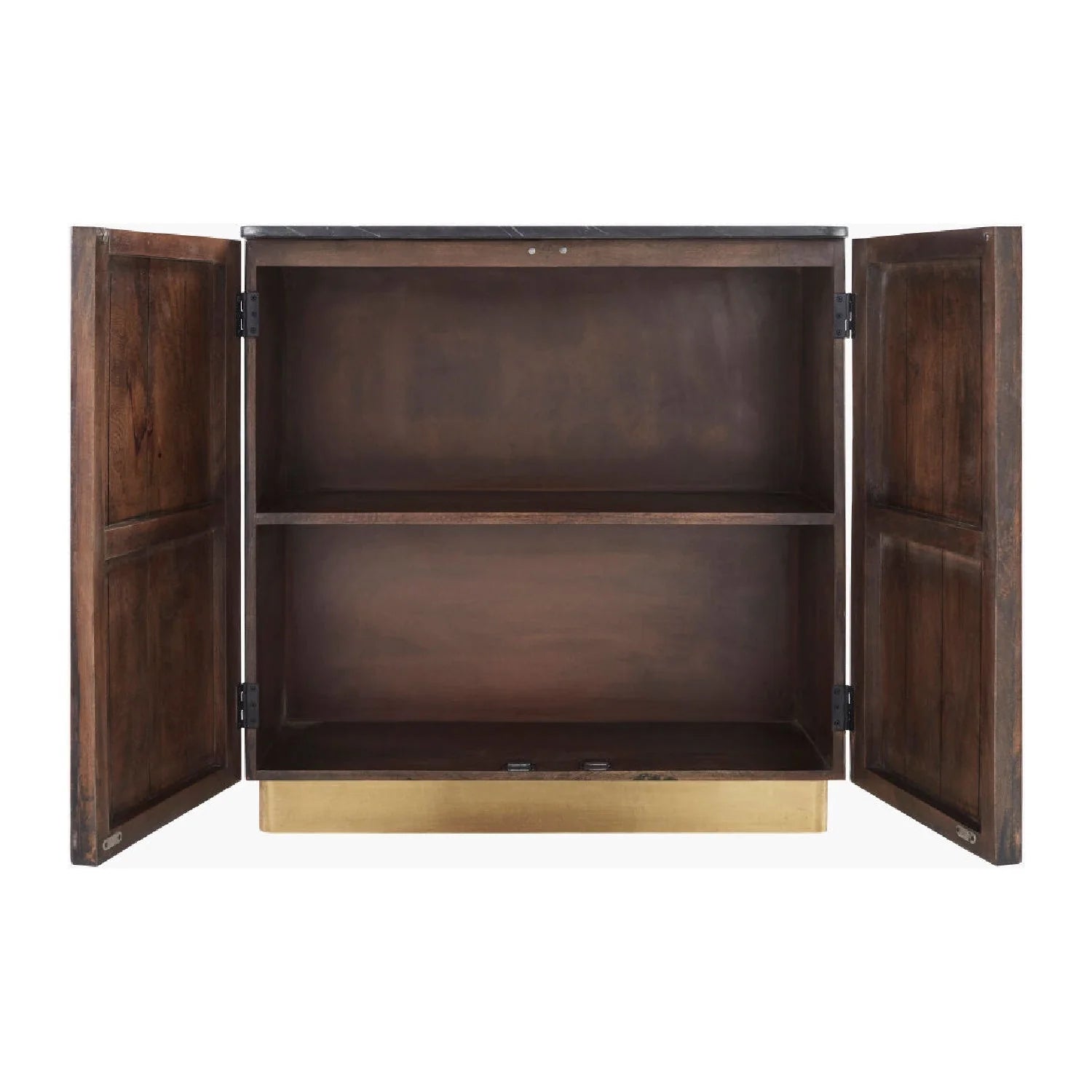 Luxury Reeded Wood Cabinet Modern Italian Style for Villa