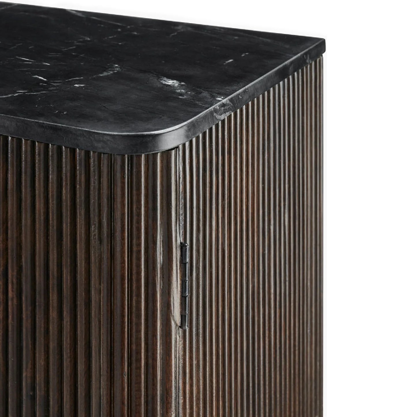Luxury Reeded Wood Cabinet Modern Italian Style for Villa