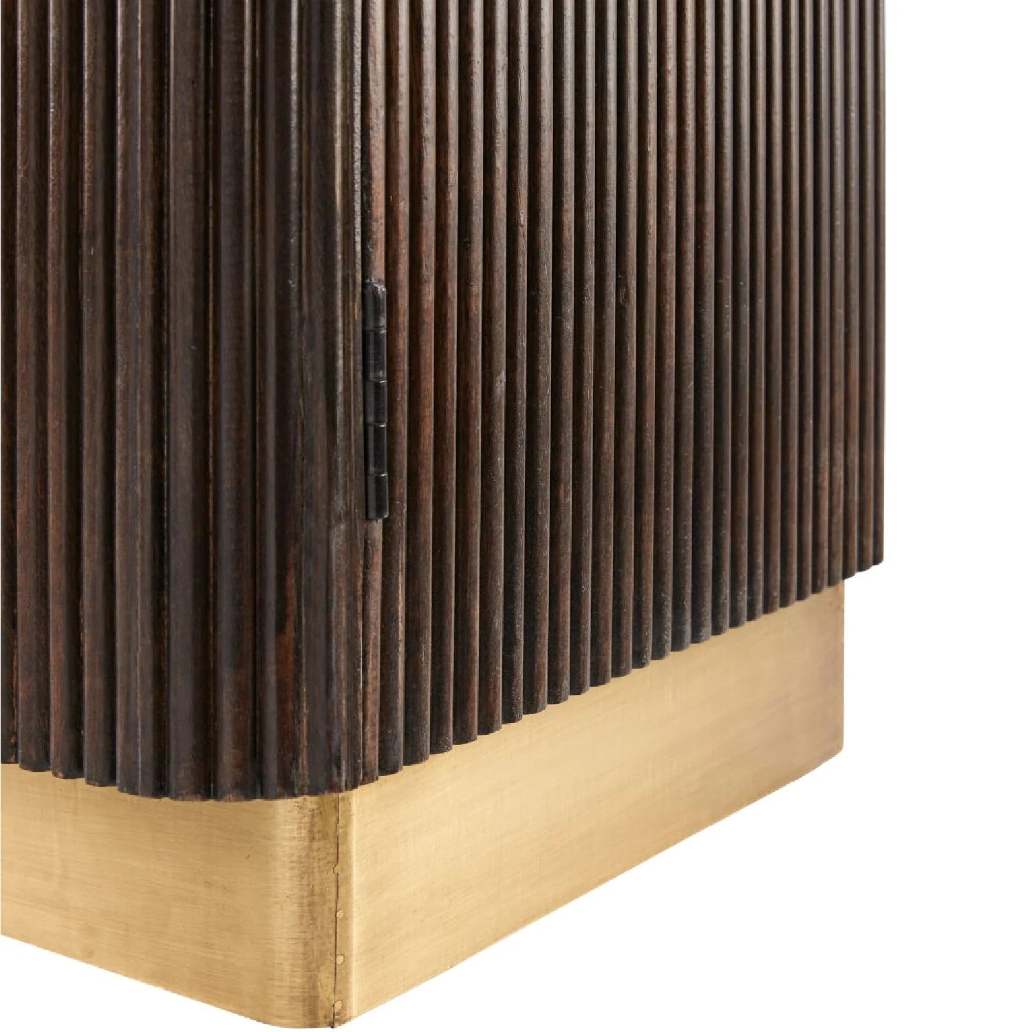 Luxury Reeded Wood Cabinet Modern Italian Style for Villa