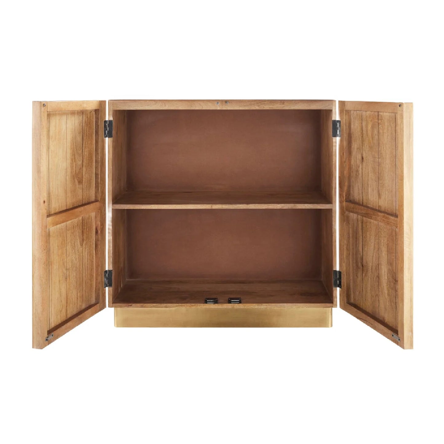 Luxury Reeded Wood Cabinet Modern Italian Style for Villa