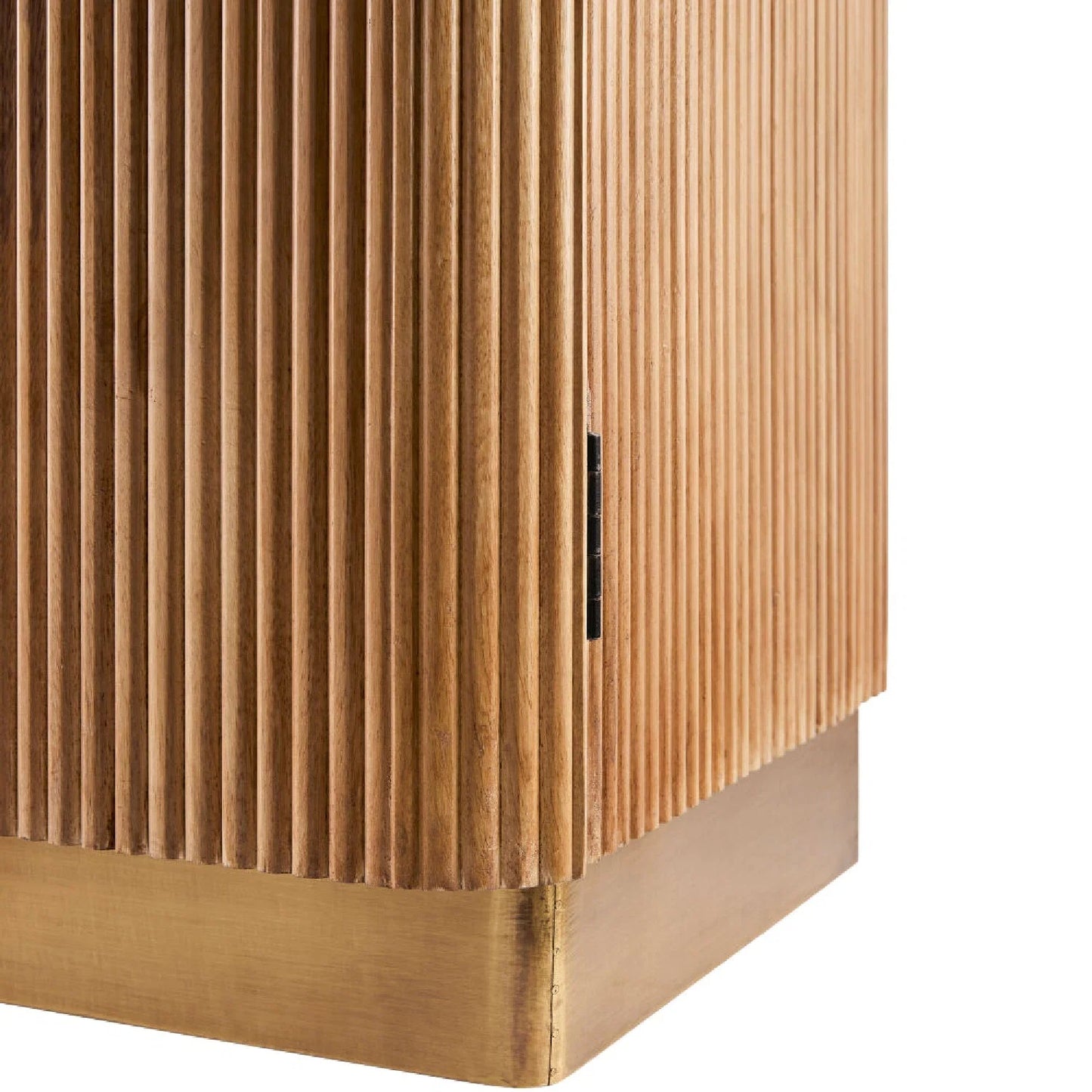 Luxury Reeded Wood Cabinet Modern Italian Style for Villa