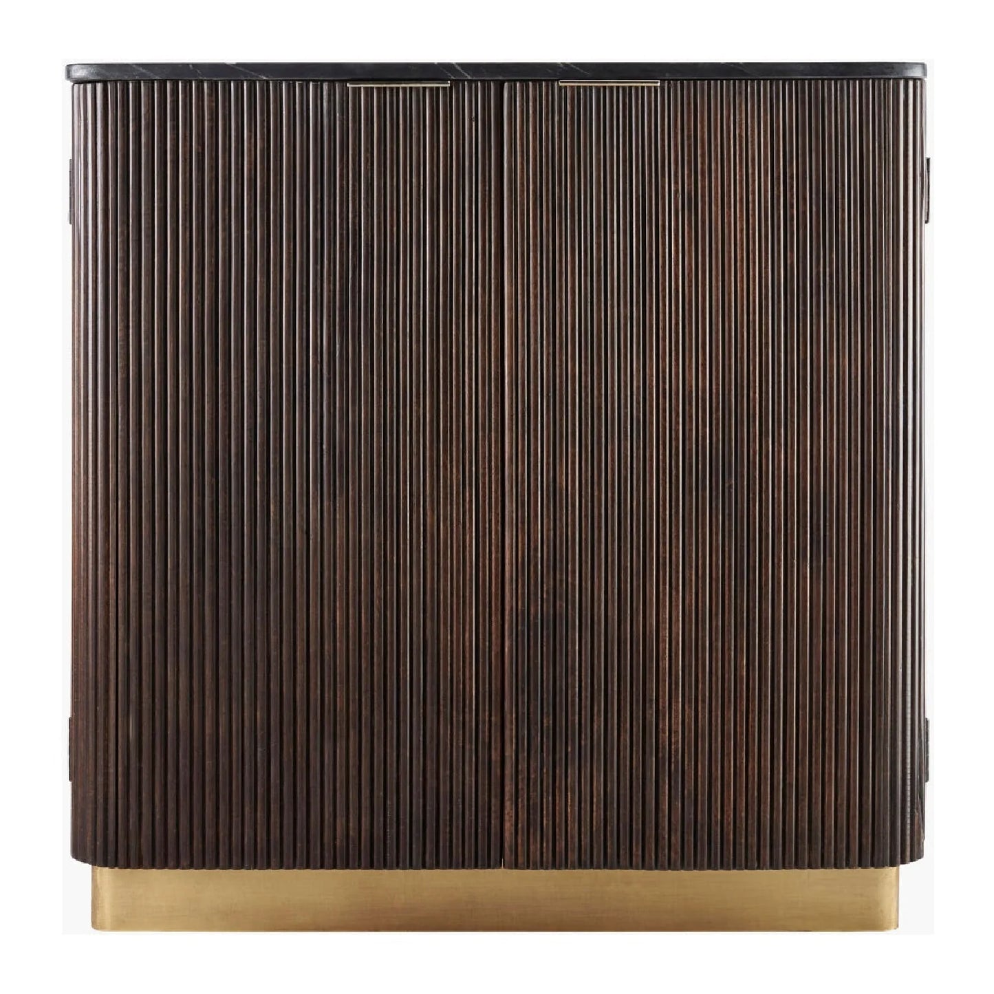 Luxury Reeded Wood Cabinet Modern Italian Style for Villa