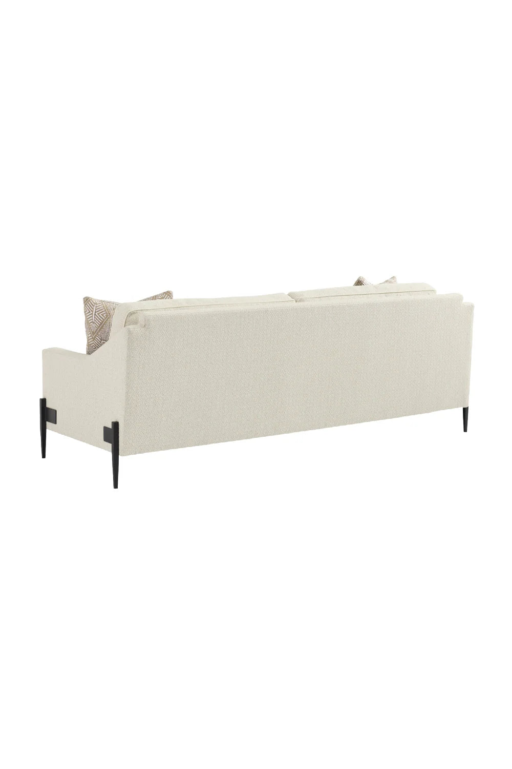 Luxury Remix Cream Fabric Three Seater Sofa Modern Italian Style for Villa