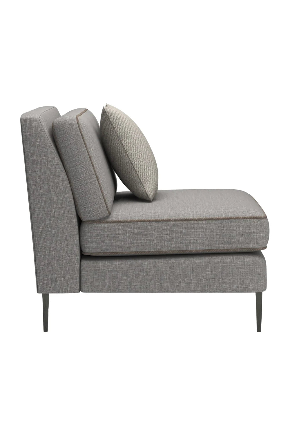 Luxury Remix Gray Wool Fabric Modular Sofa Modern Italian Style for Villa