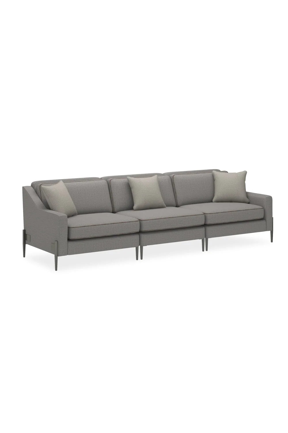 Luxury Remix Gray Wool Fabric Modular Sofa Modern Italian Style for Villa