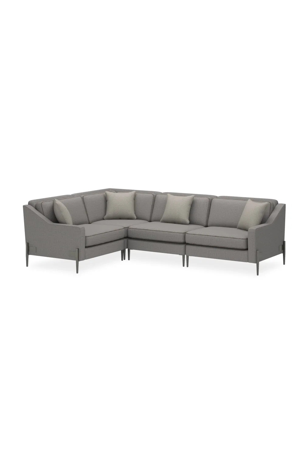 Luxury Remix Gray Wool Fabric Modular Sofa Modern Italian Style for Villa
