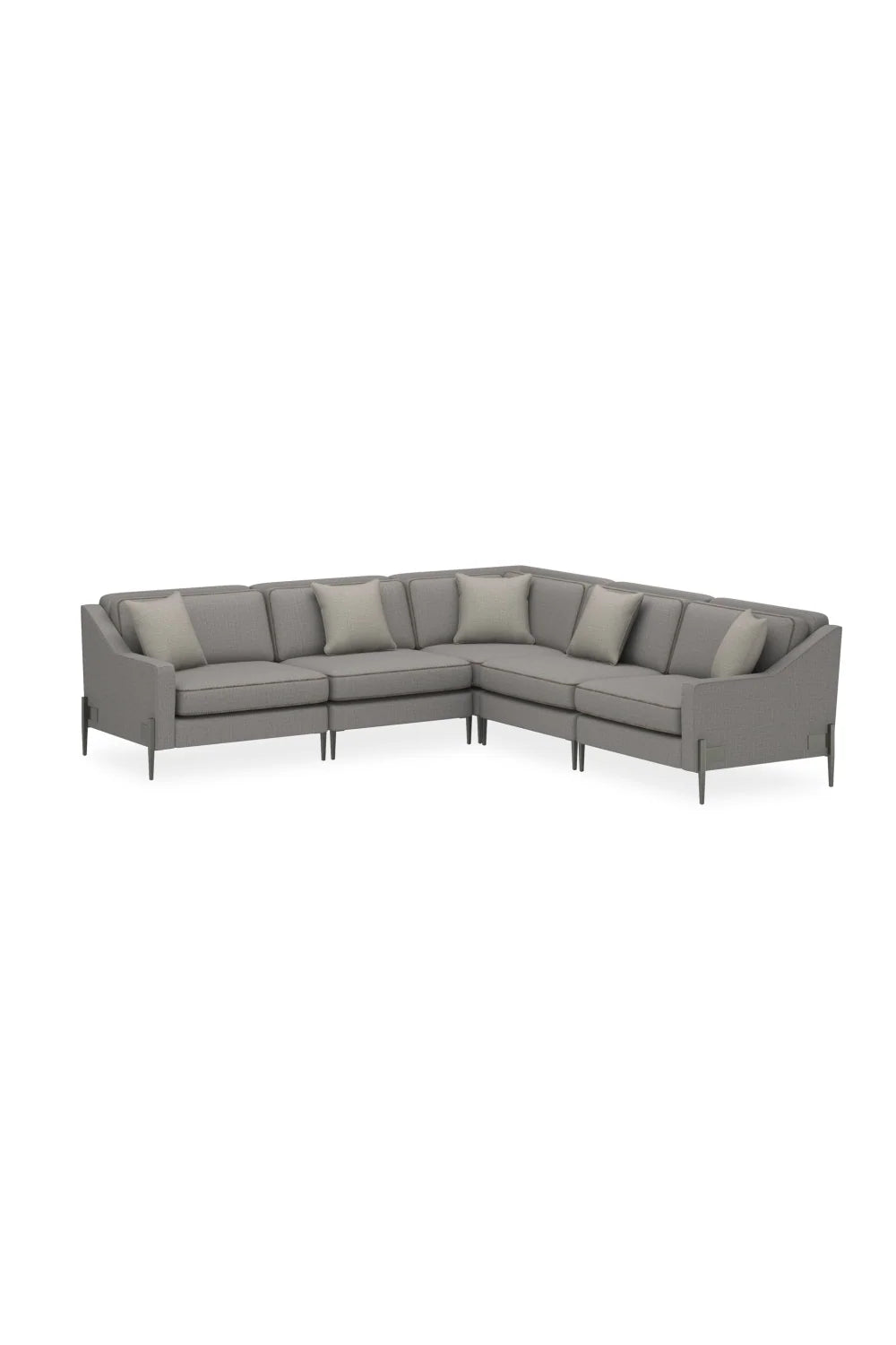 Luxury Remix Gray Wool Fabric Modular Sofa Modern Italian Style for Villa