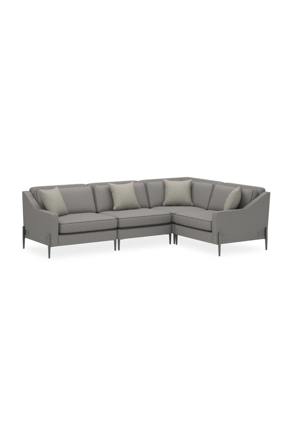 Luxury Remix Gray Wool Fabric Modular Sofa Modern Italian Style for Villa