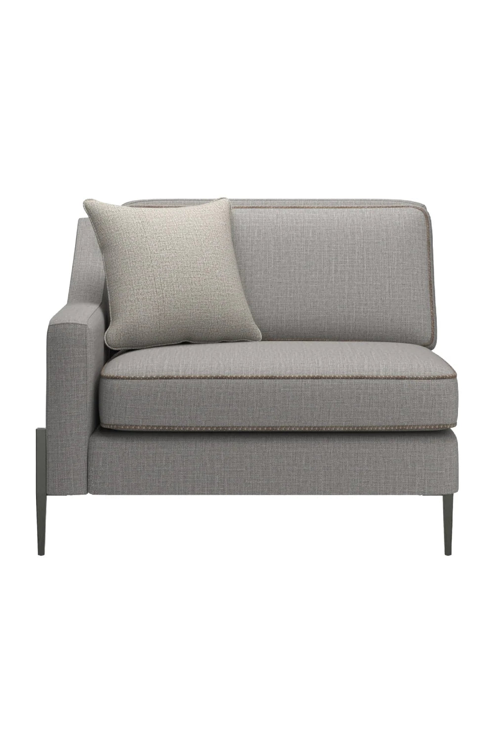 Luxury Remix Gray Wool Fabric Modular Sofa Modern Italian Style for Villa