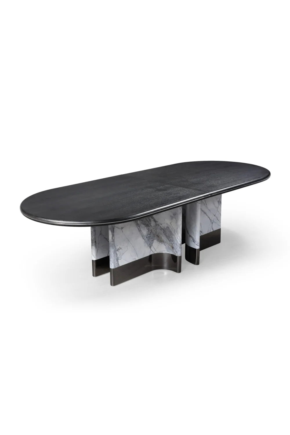 Luxury Renfew Oval Dining Table Modern Italian Style for Villa