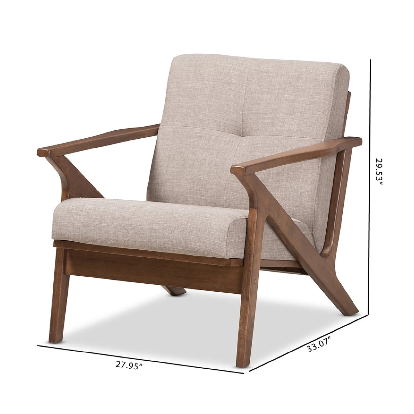 Luxury Retro Padded Lounge Chair Modern Italian Style for Villa