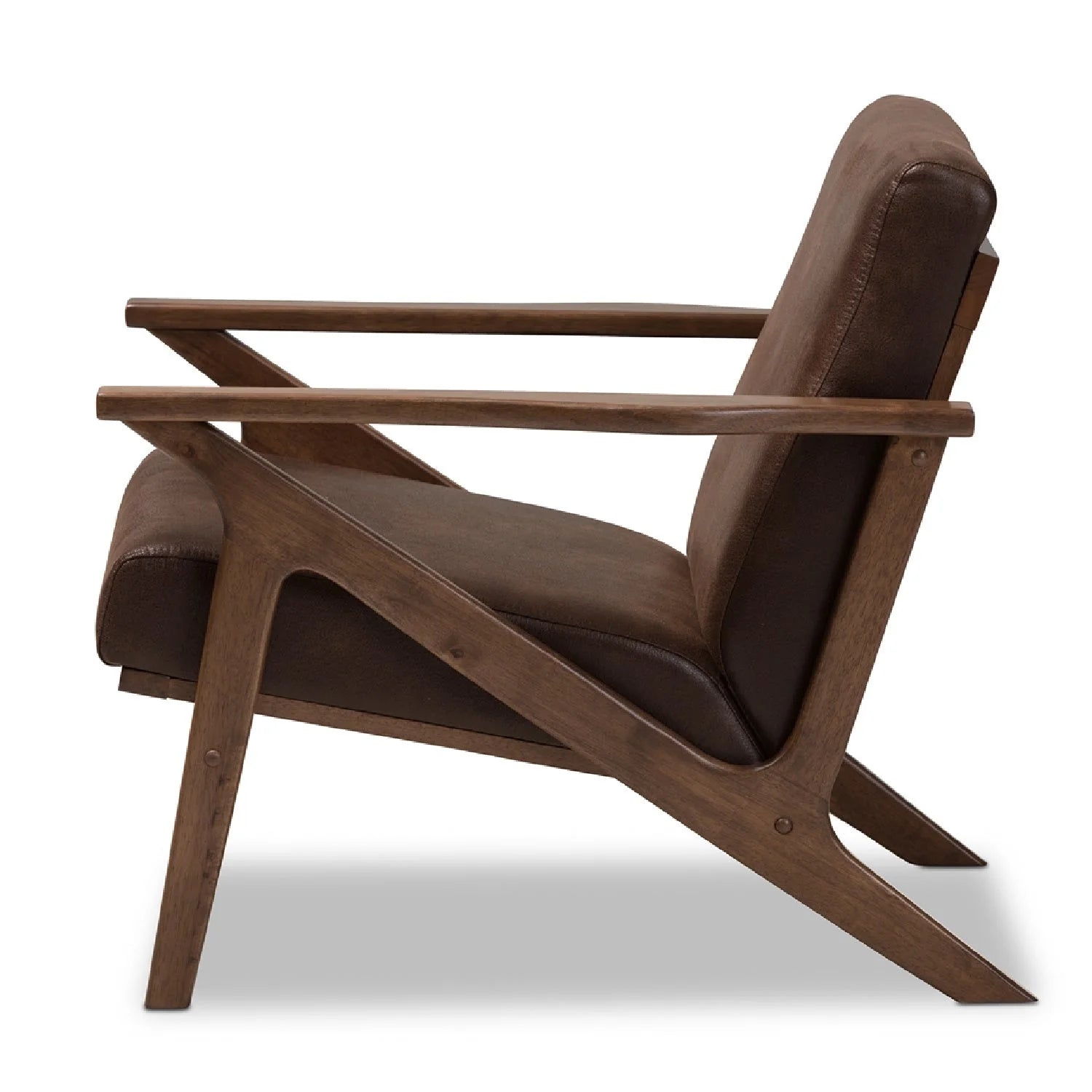 Luxury Retro Padded Lounge Chair Modern Italian Style for Villa