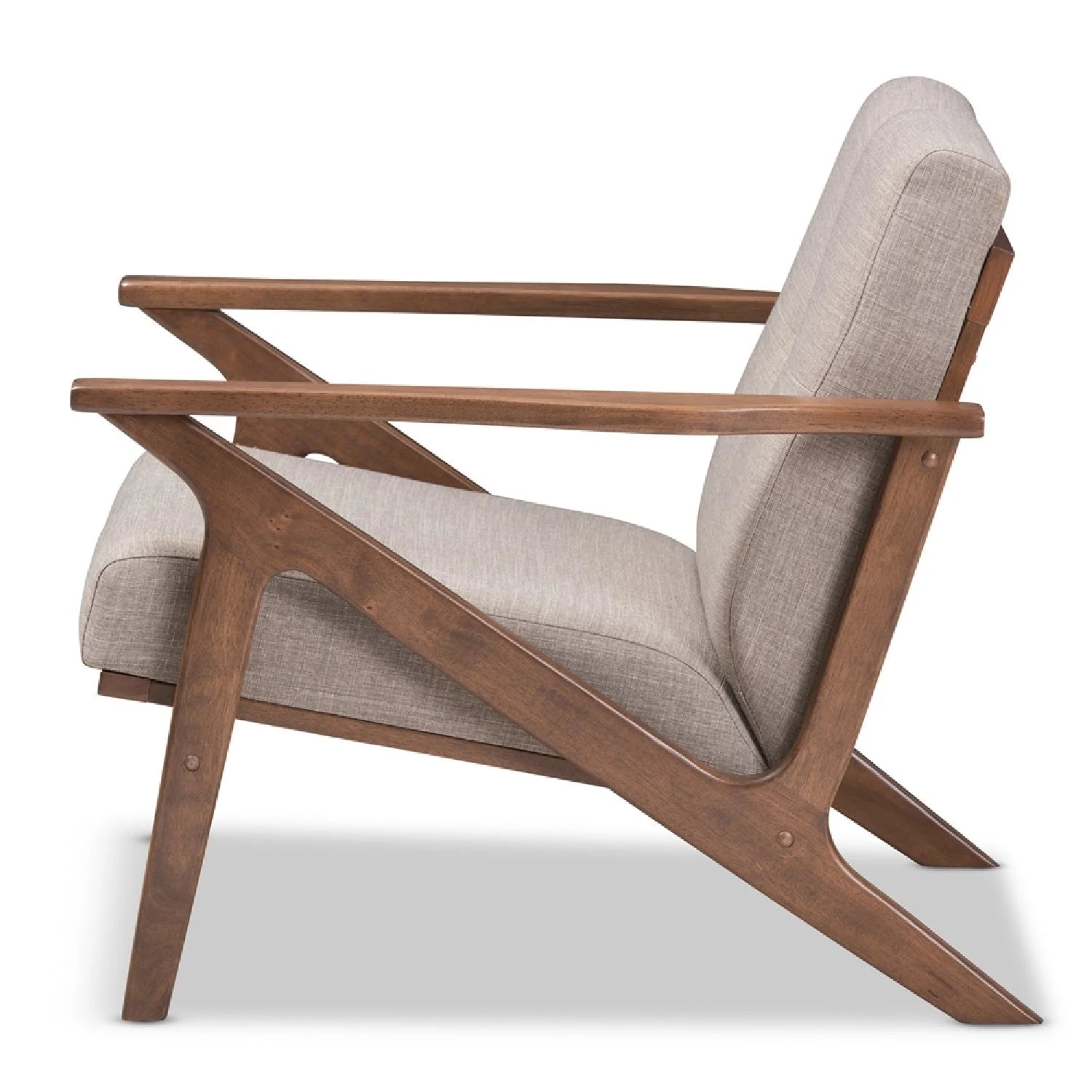 Luxury Retro Padded Lounge Chair Modern Italian Style for Villa