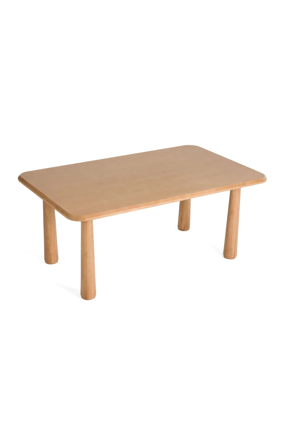 Luxury Rhea Natural Acacia Wood Rectangular Dining Table Modern Italian Style for Villa