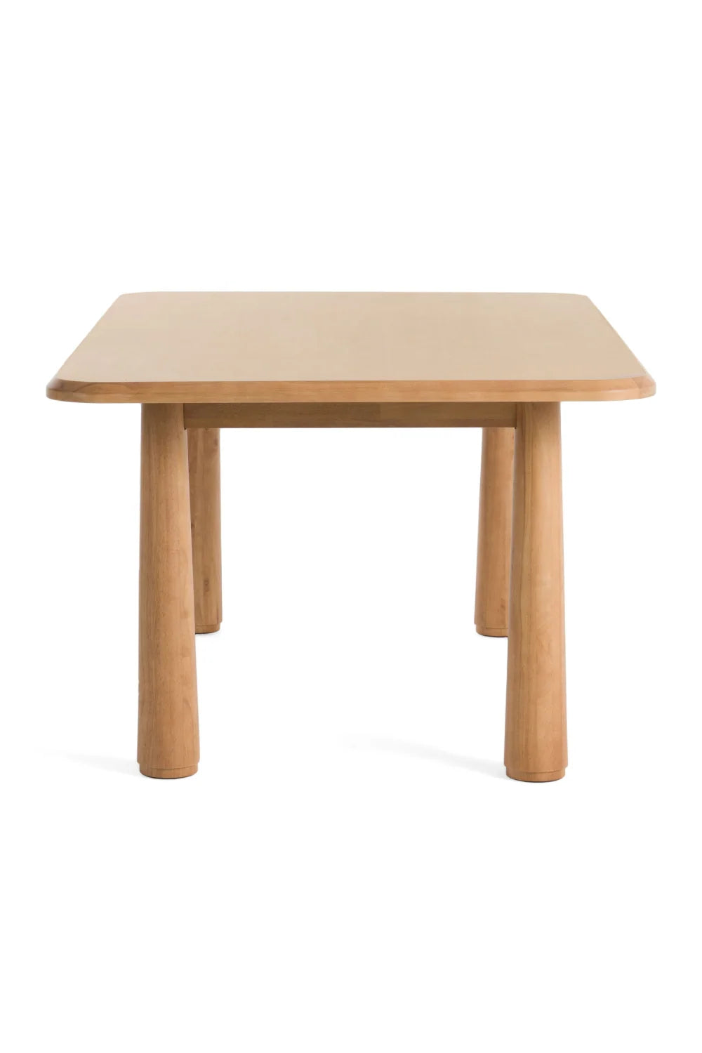 Luxury Rhea Natural Acacia Wood Rectangular Dining Table Modern Italian Style for Villa
