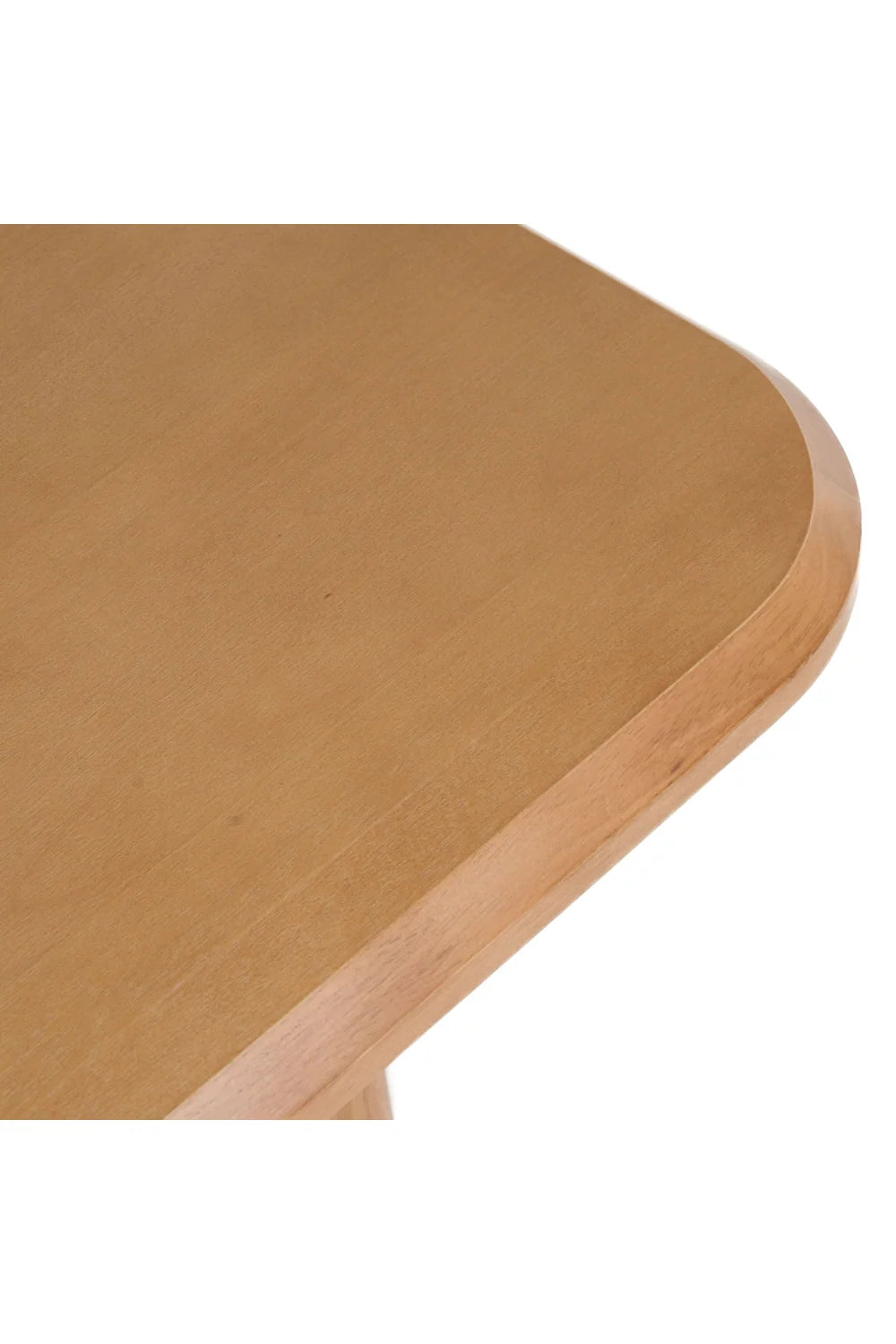 Luxury Rhea Natural Acacia Wood Rectangular Dining Table Modern Italian Style for Villa