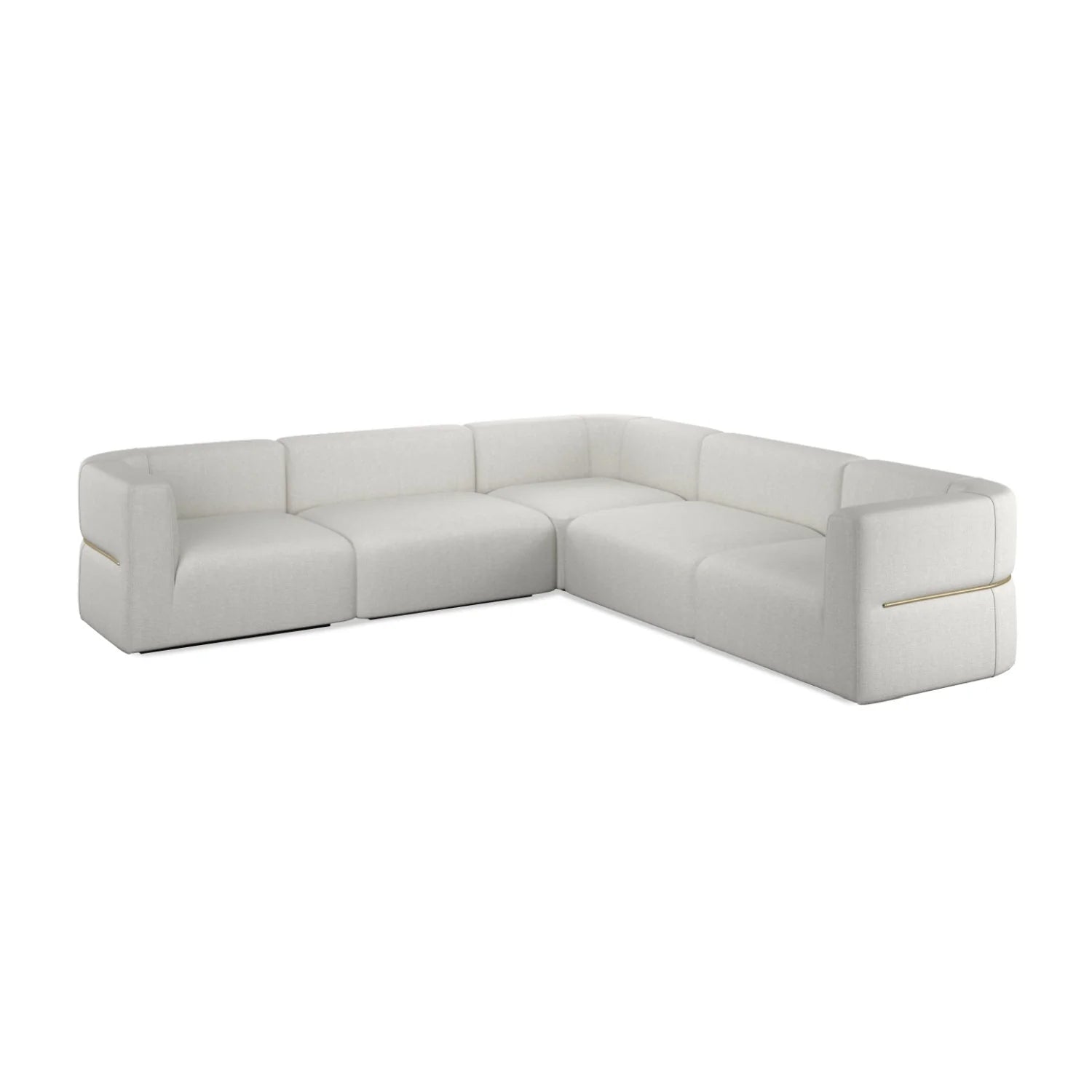 Luxury Rhythm Fabric Sectional Sofa Modern Italian Style for Villa