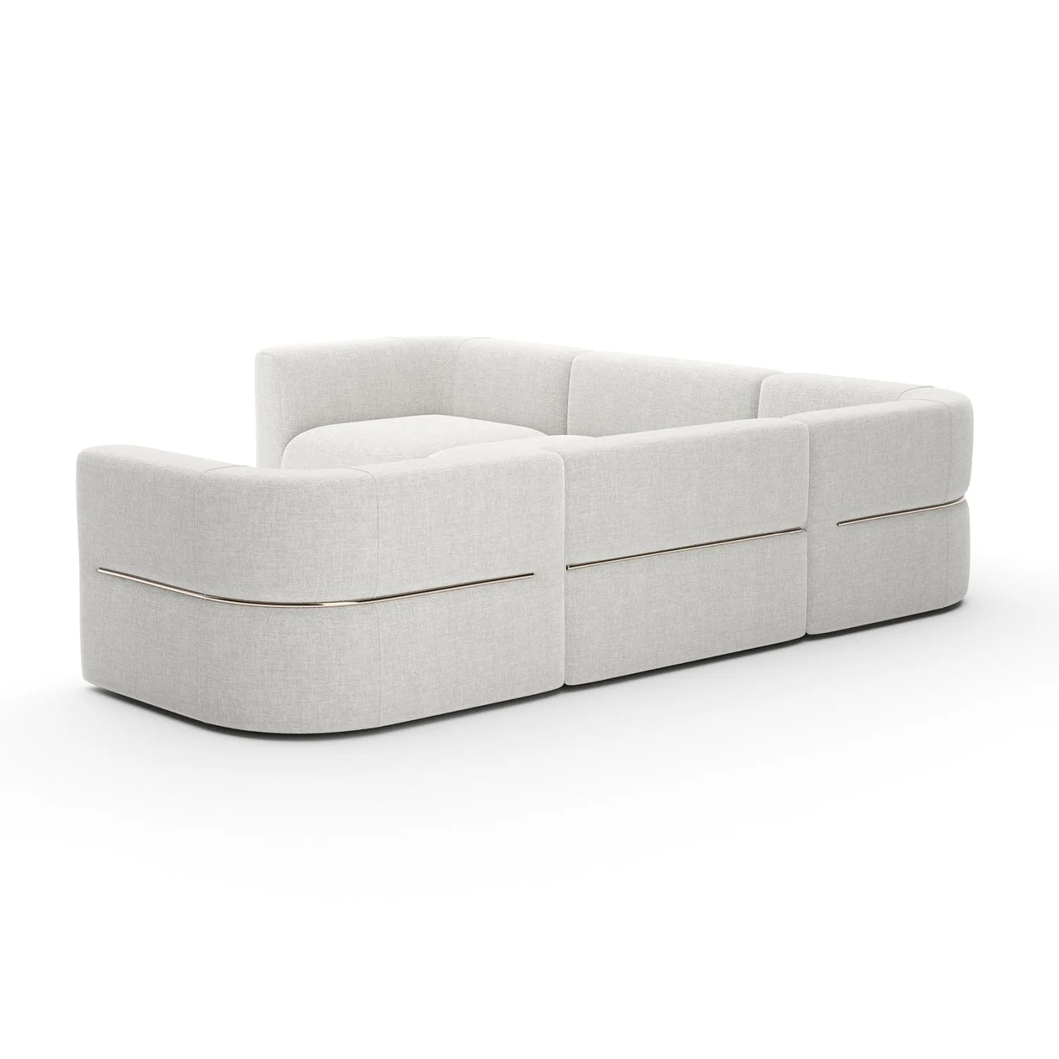 Luxury Rhythm Fabric Sectional Sofa Modern Italian Style for Villa