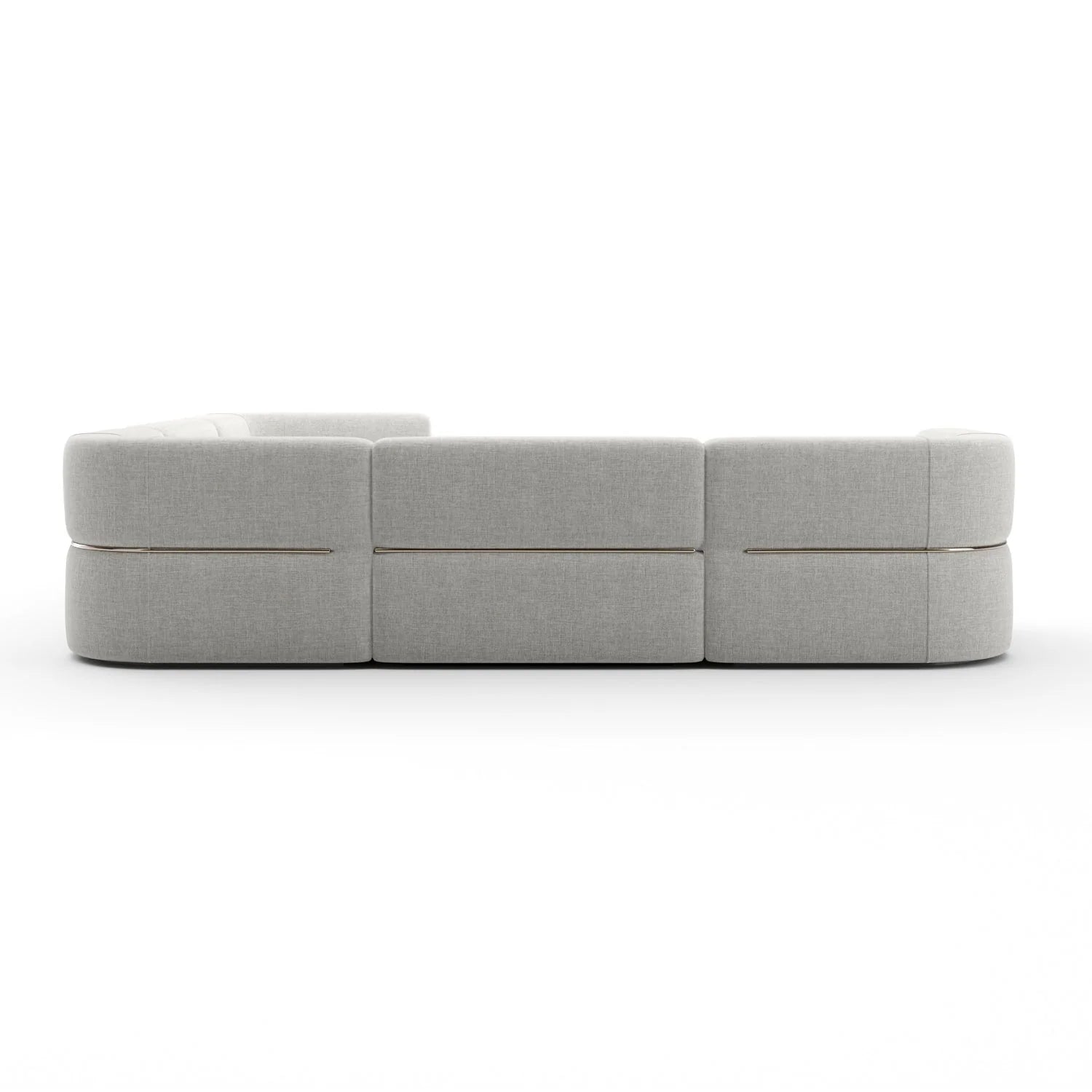 Luxury Rhythm Fabric Sectional Sofa Modern Italian Style for Villa
