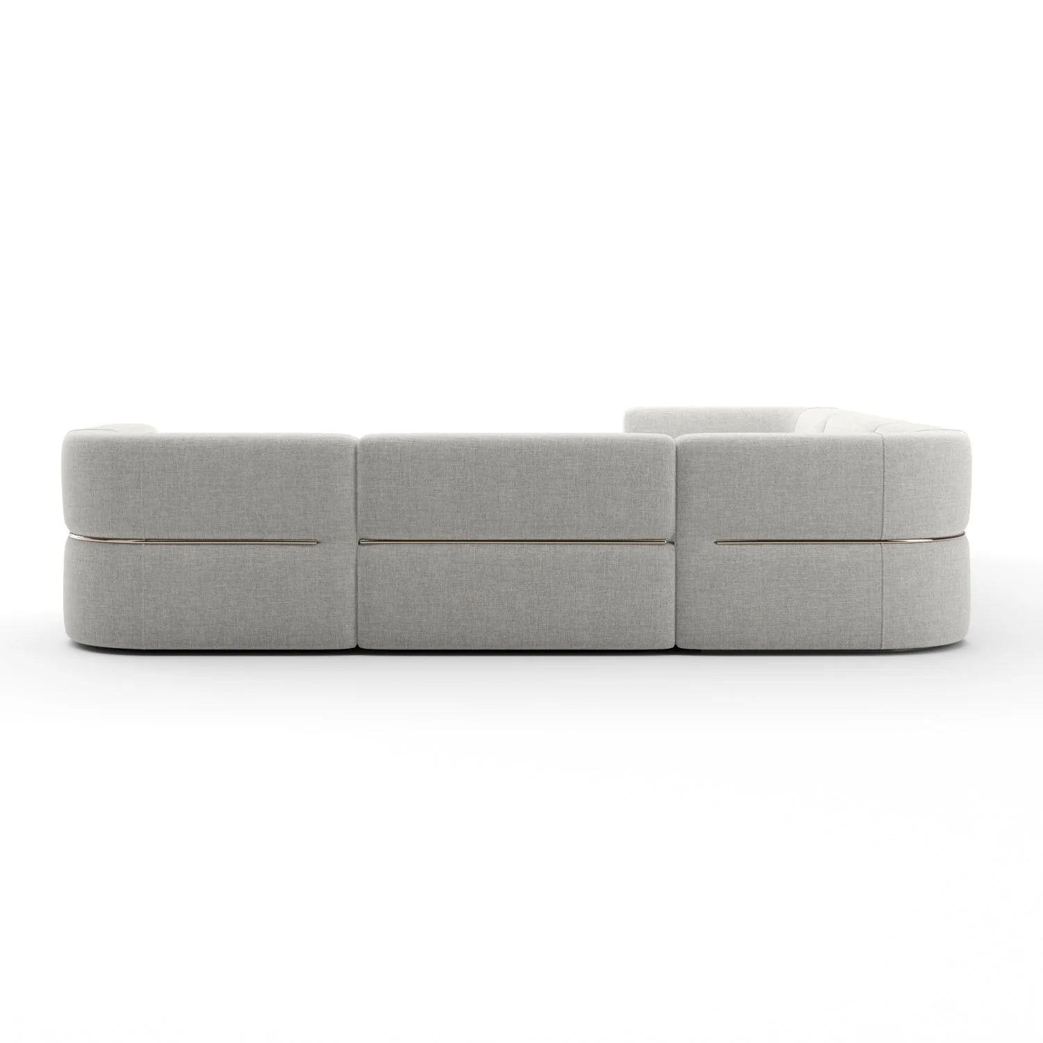 Luxury Rhythm Fabric Sectional Sofa Modern Italian Style for Villa