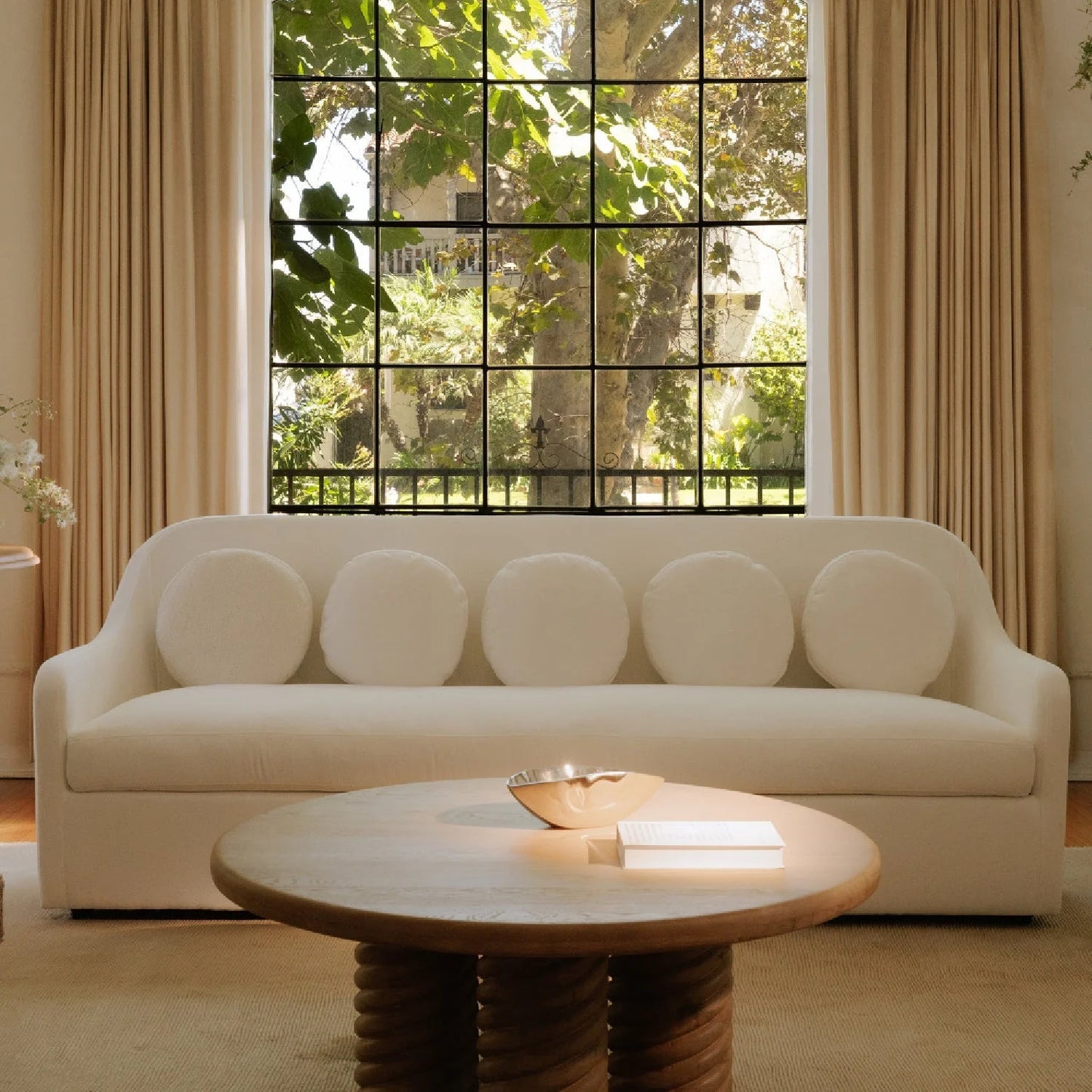 Luxury Rialto Curved Fabric Sofa Modern Italian Style for Villa