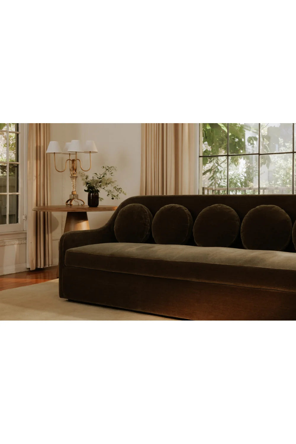 Luxury Rialto Curved Fabric Sofa Modern Italian Style for Villa