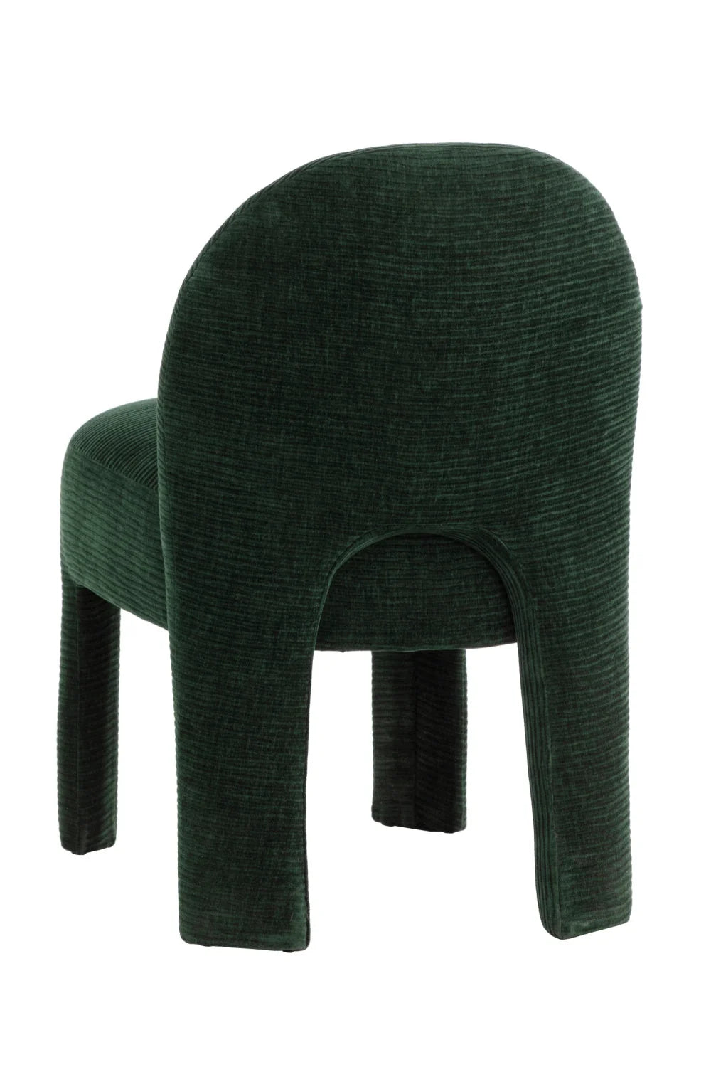 Luxury Ribbed Fabric Dining Chair European Style for Villa