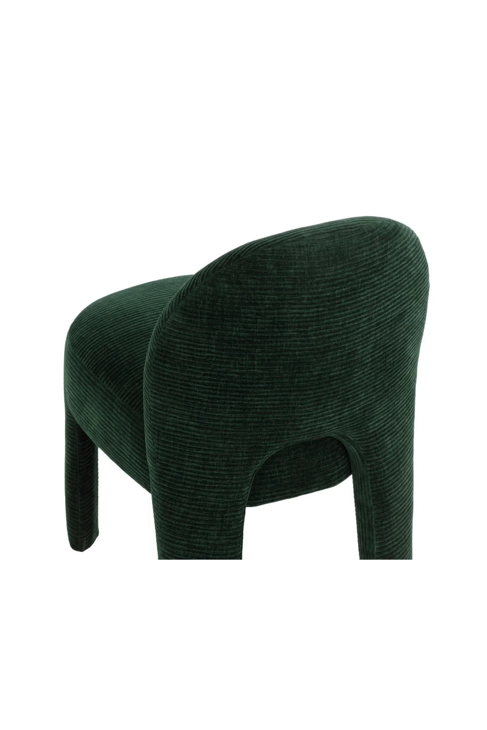Luxury Ribbed Fabric Dining Chair European Style for Villa