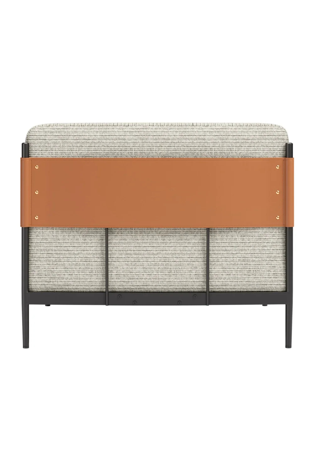 Luxury Ribbed Fabric Lounge Chair Modern Italian Style for Villa
