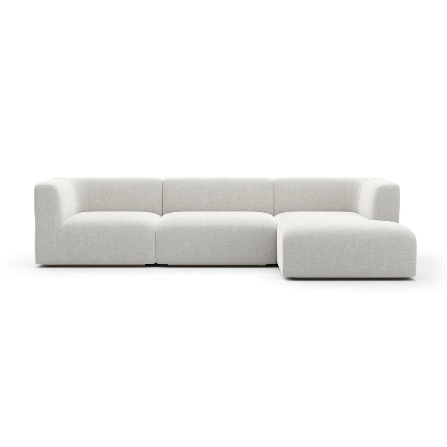 Luxury Ribbed Linen Sectional Sofa Modern Italian Style for Villa