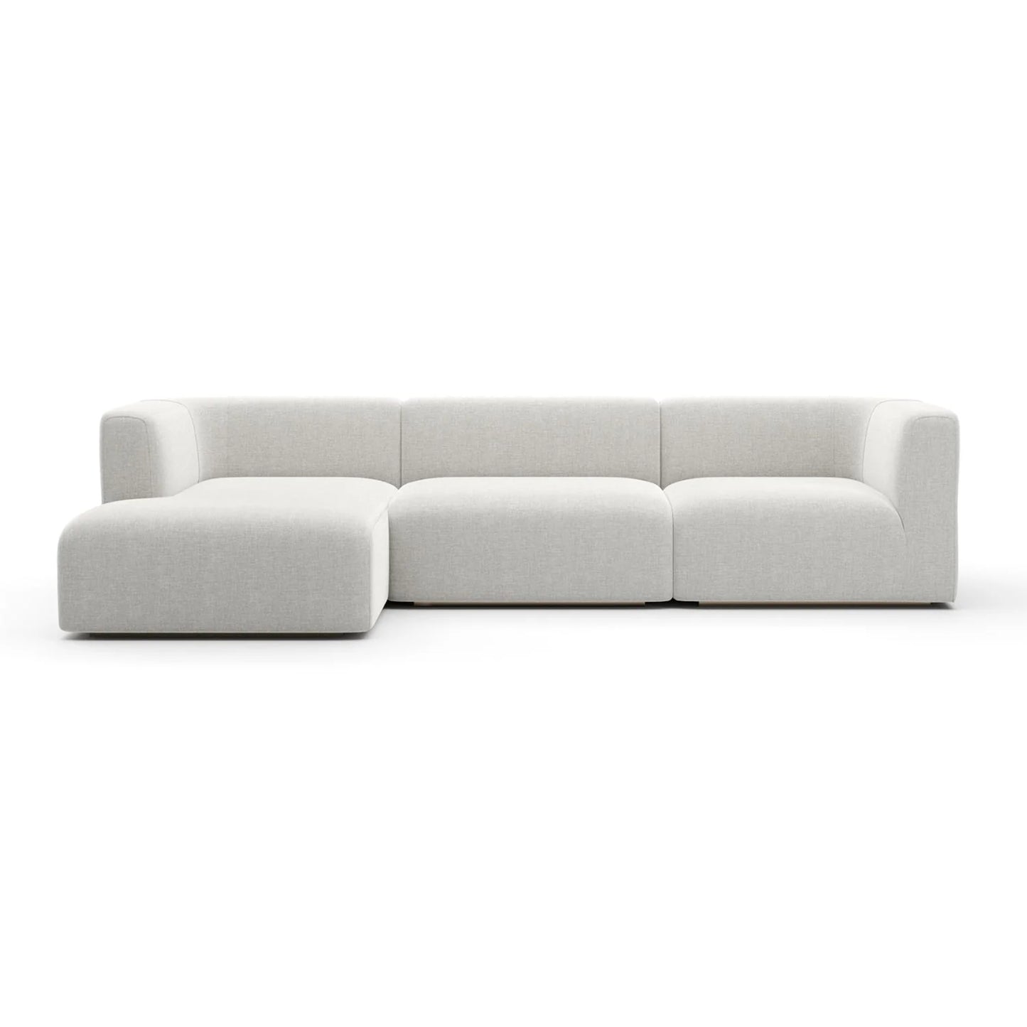 Luxury Ribbed Linen Sectional Sofa Modern Italian Style for Villa