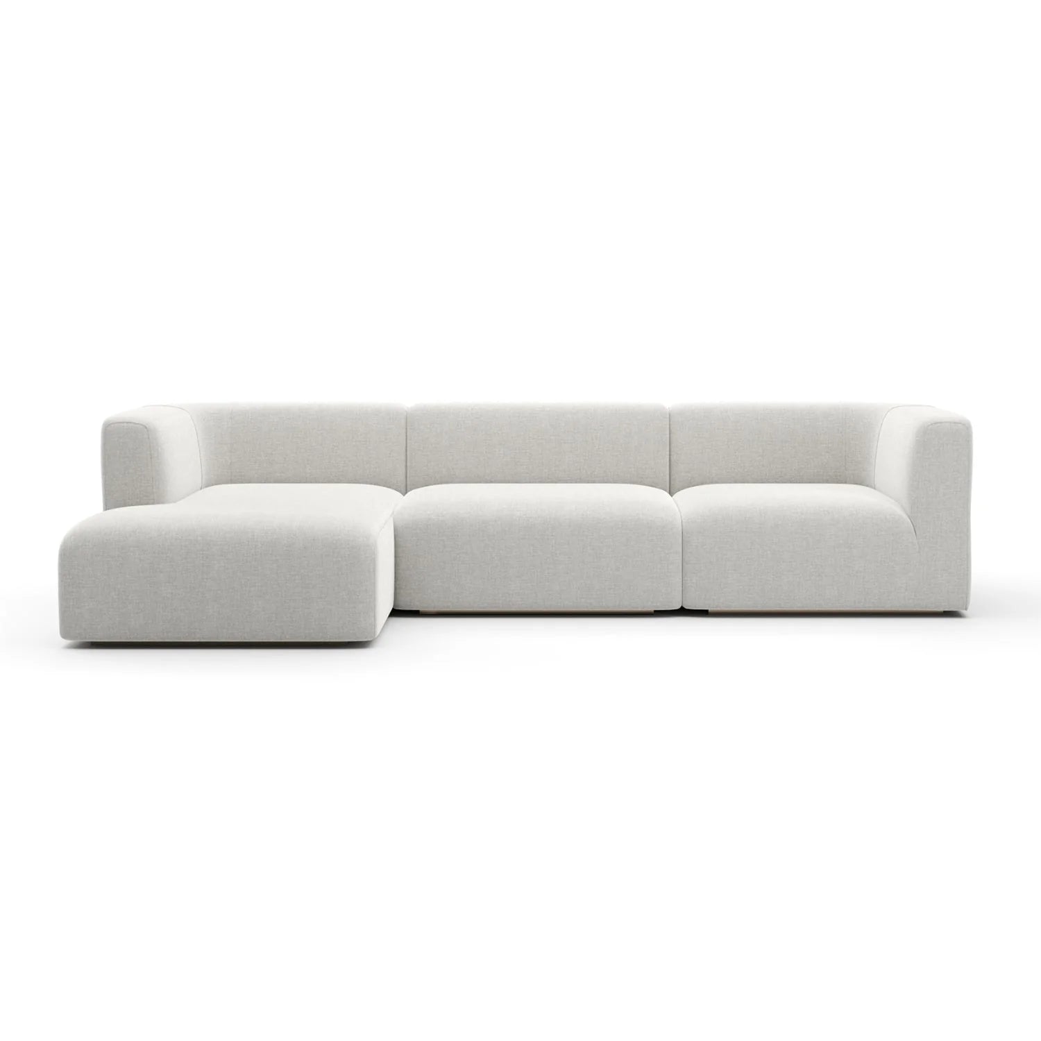 Luxury Ribbed Linen Sectional Sofa Modern Italian Style for Villa