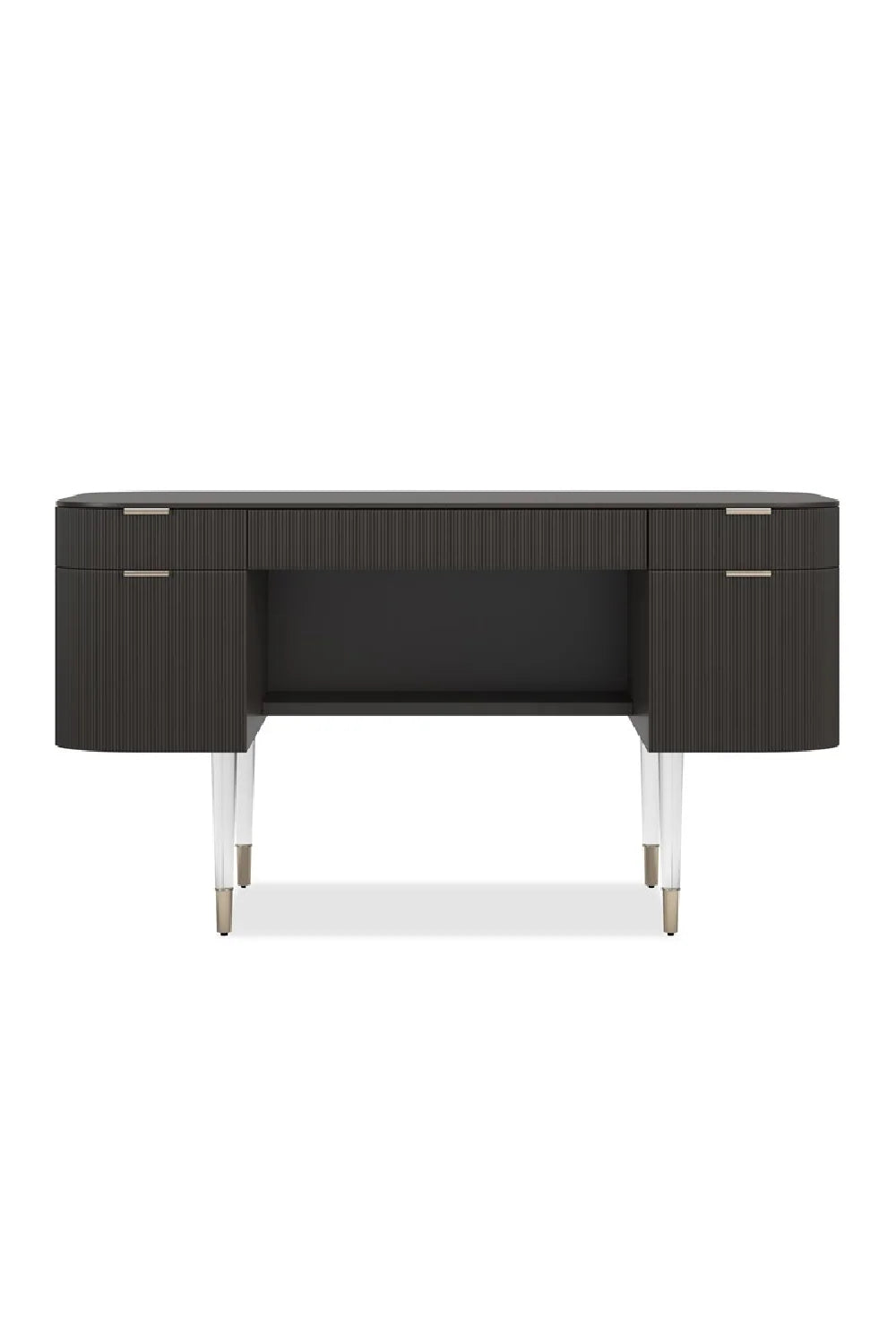 Luxury Ridged 2-Drawer Modern Desk European Style for Villa