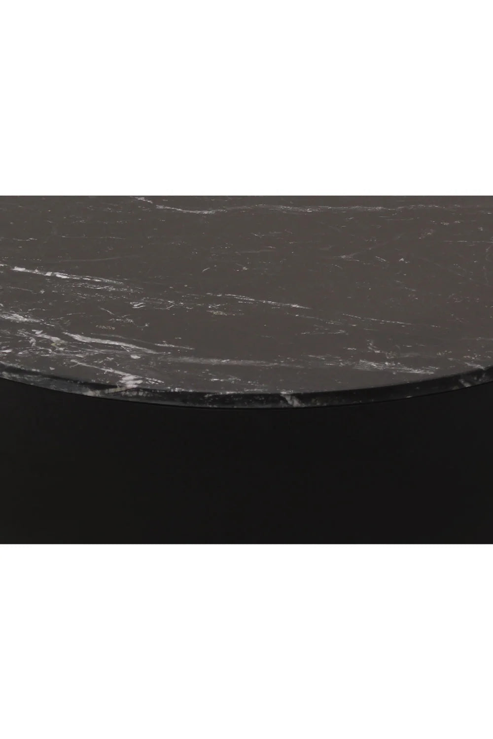 Luxury Ritual Black Marble Coffee Table Modern Italian Style for Villa