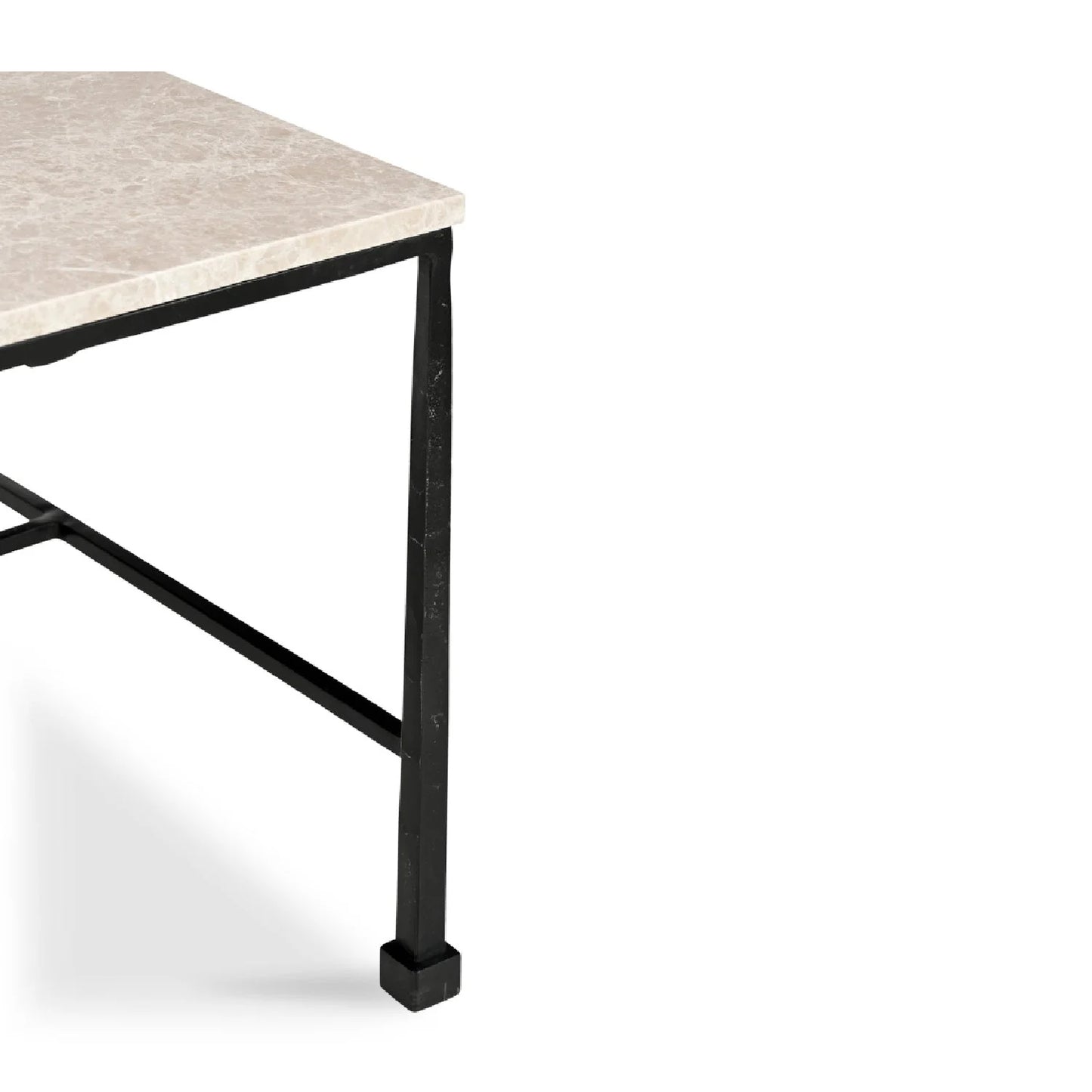 Luxury River Botticino Marble Coffee Table Modern Italian Style for Villa