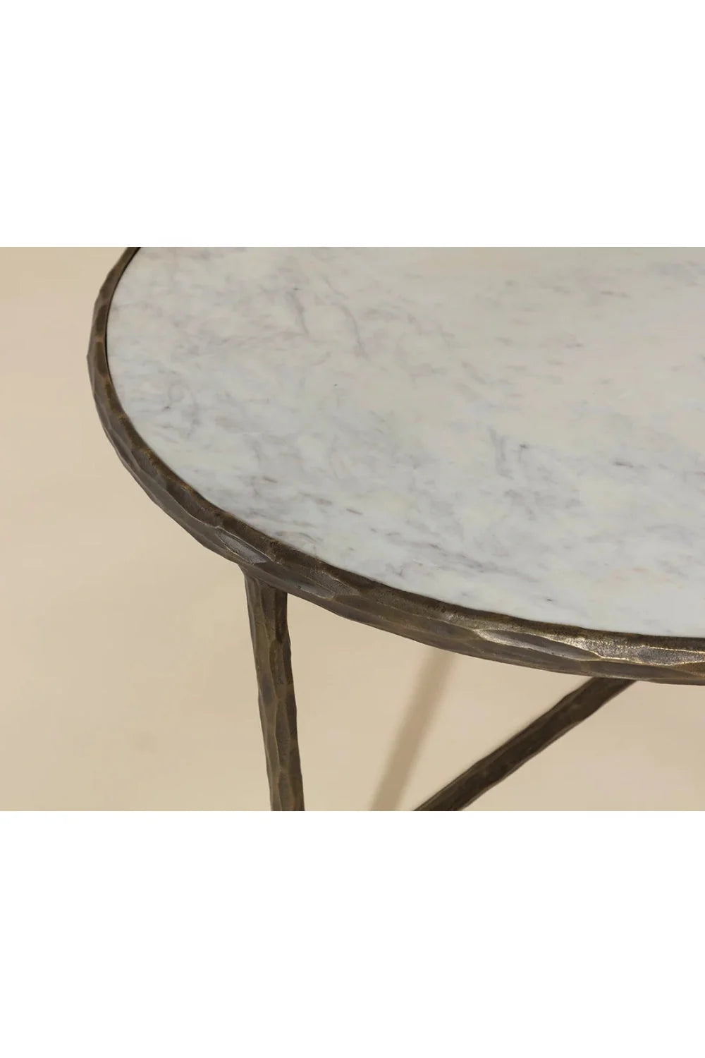 Luxury Riyaz Brass Framed Marble Coffee Table Modern Italian Style for Villa
