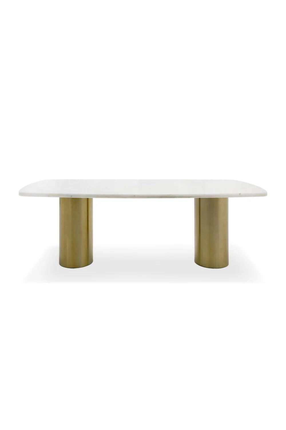Luxury Rocky Marble Dining Table Modern Italian Style for Villa