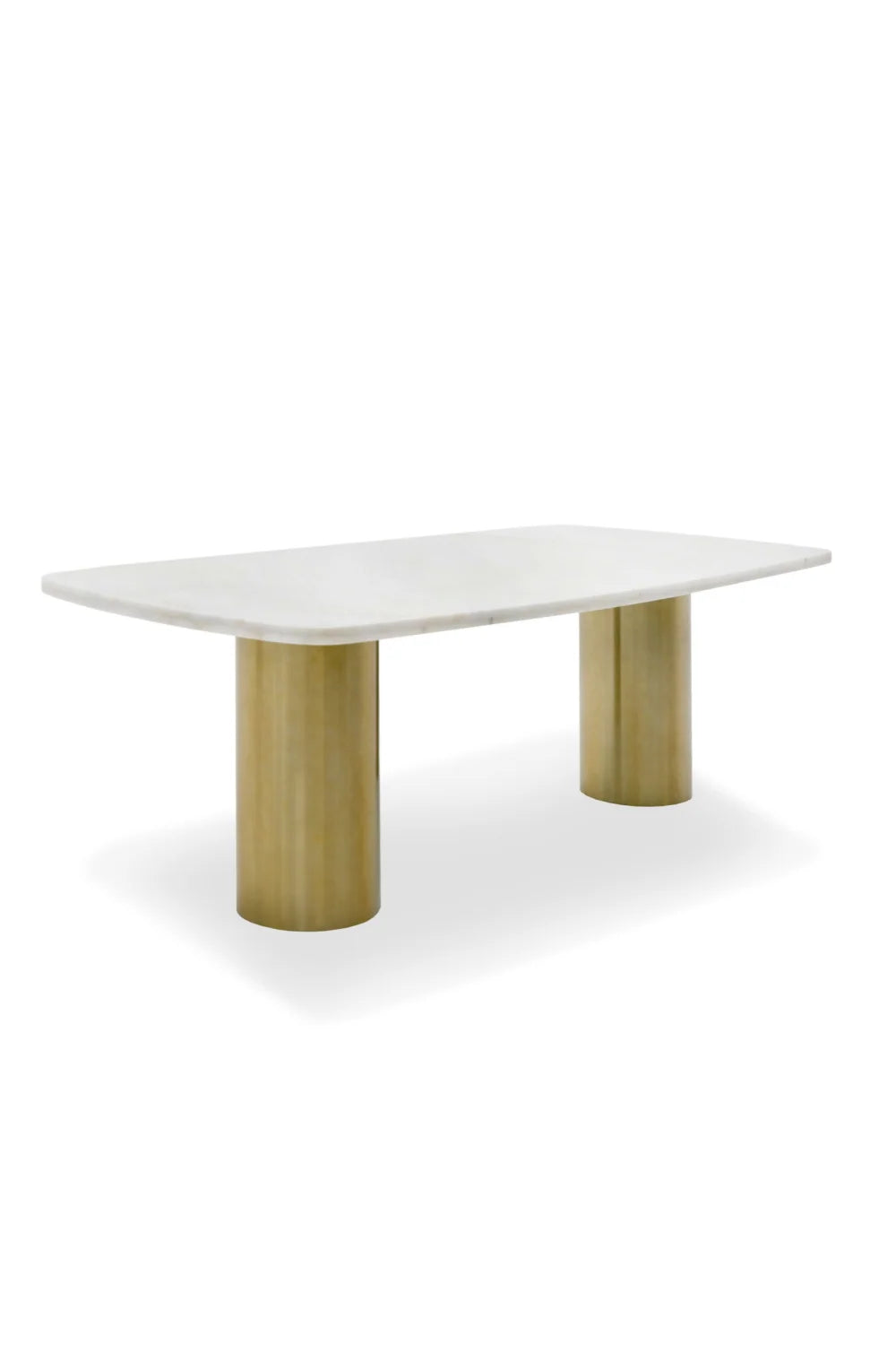 Luxury Rocky Marble Dining Table Modern Italian Style for Villa