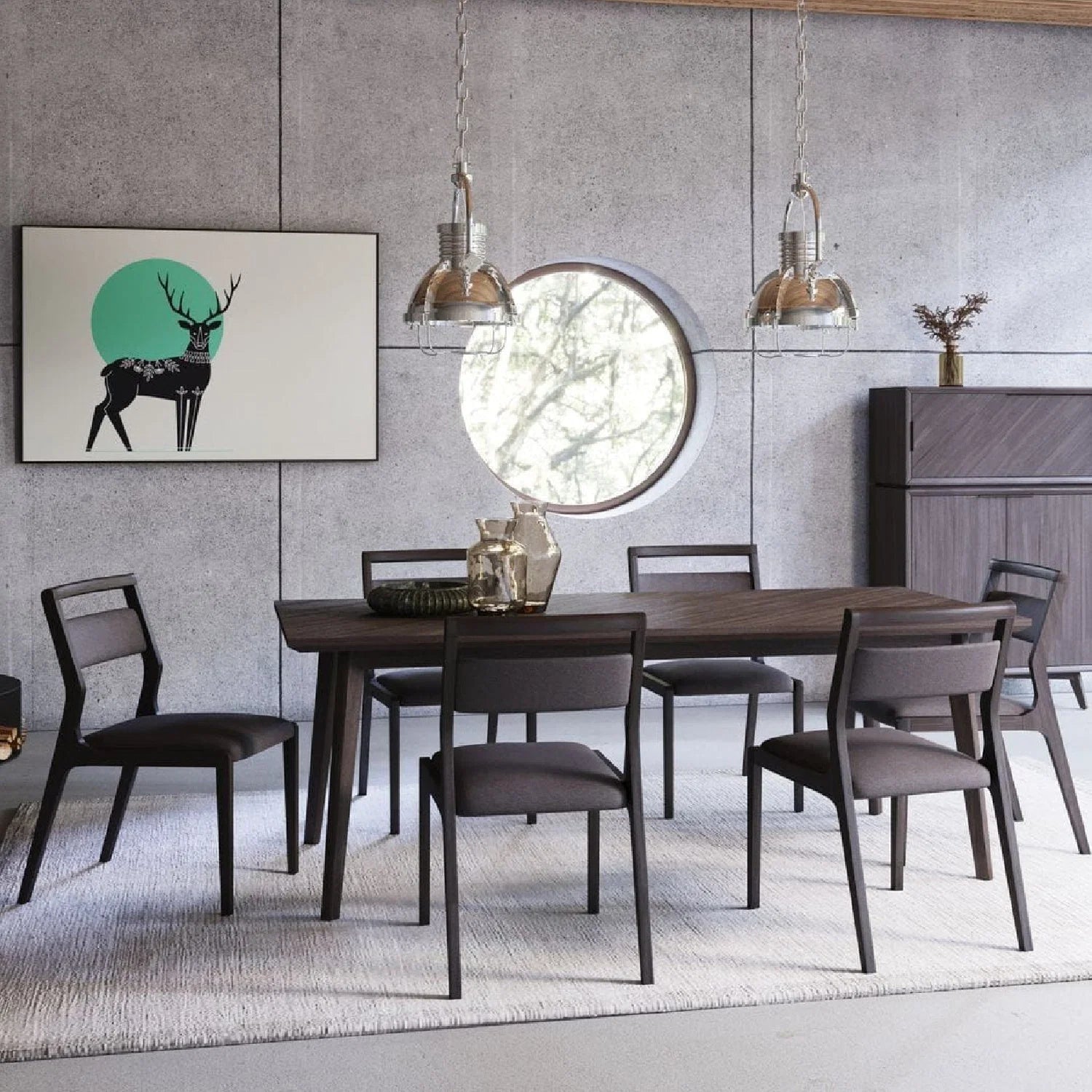 Luxury Roger Acacia Wood Dining Table Modern Italian Style for Villa