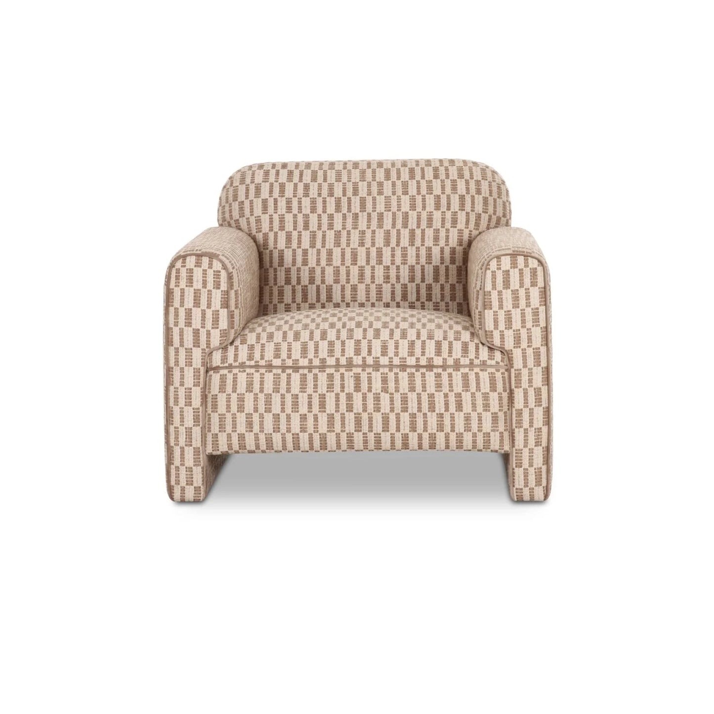 Luxury Rolled-Arm Accent Chair Modern Italian Style for Villa