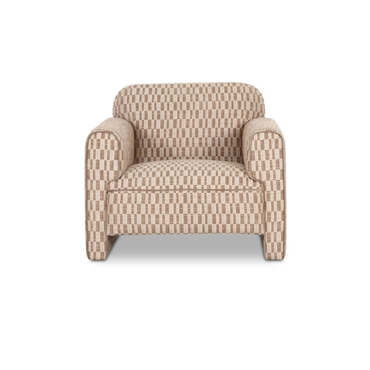 Luxury Rolled-Arm Accent Chair Modern Italian Style for Villa