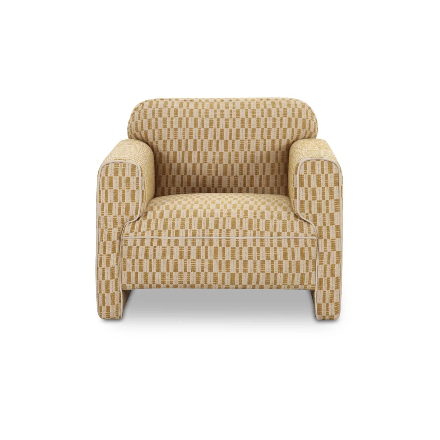 Luxury Rolled-Arm Accent Chair Modern Italian Style for Villa