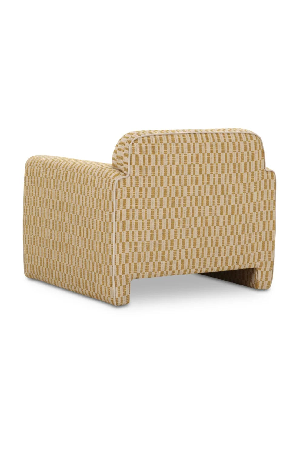 Luxury Rolled-Arm Accent Chair Modern Italian Style for Villa
