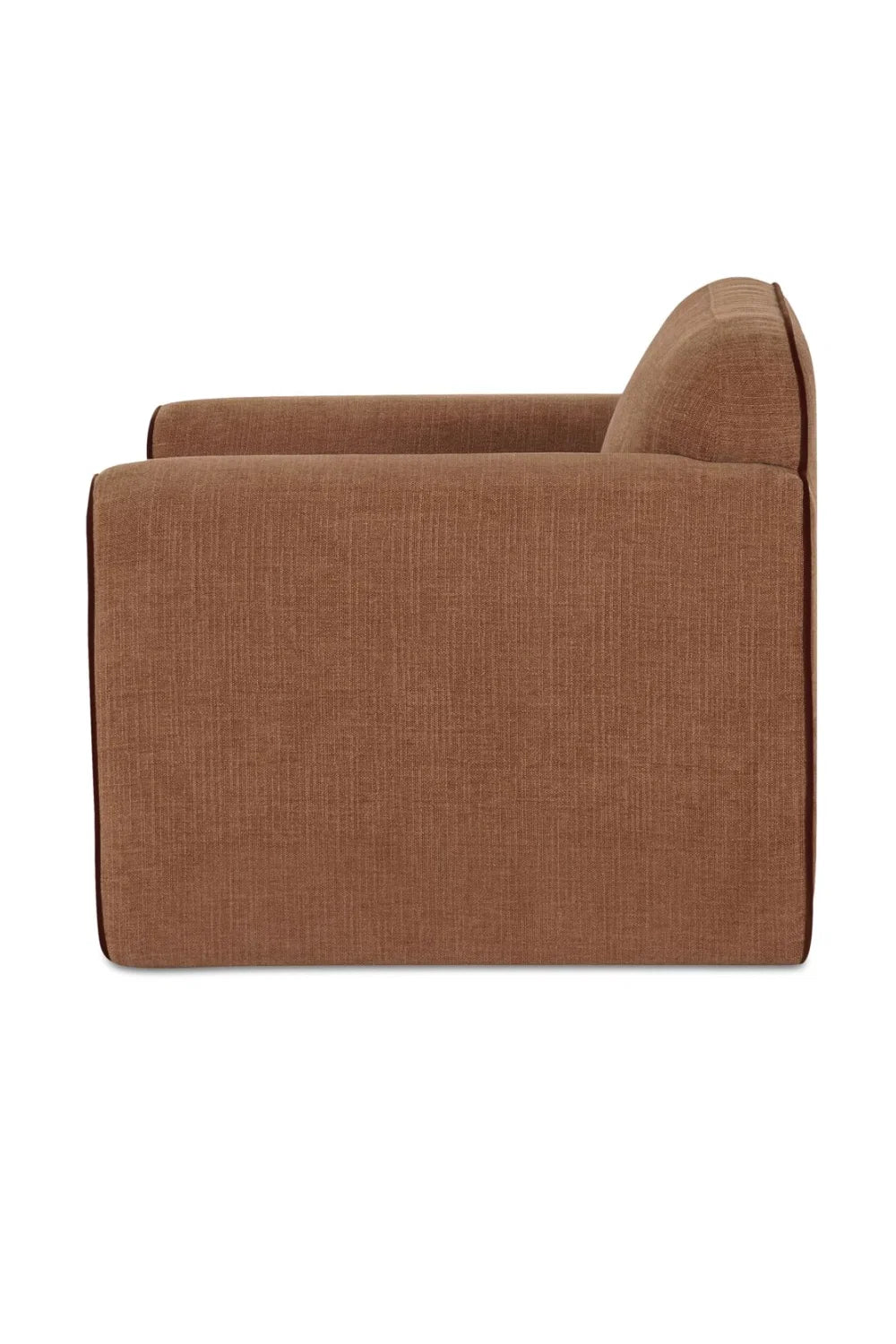 Luxury Rolled-Arm Accent Chair Modern Italian Style for Villa